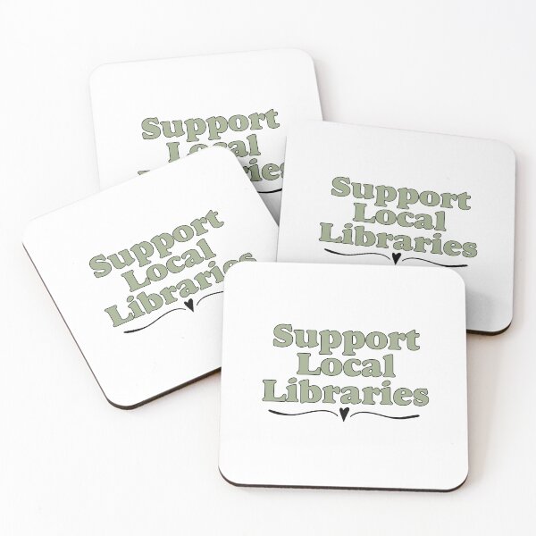 Item preview, Support Local Libraries designed and sold by TeakettleBooks.