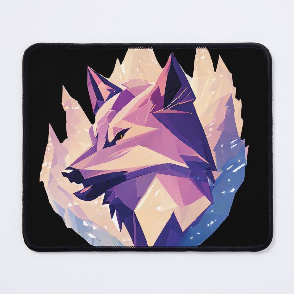 Item preview, Fire Gothic Geometric Mountain Wolf designed and sold by Goatonfire.