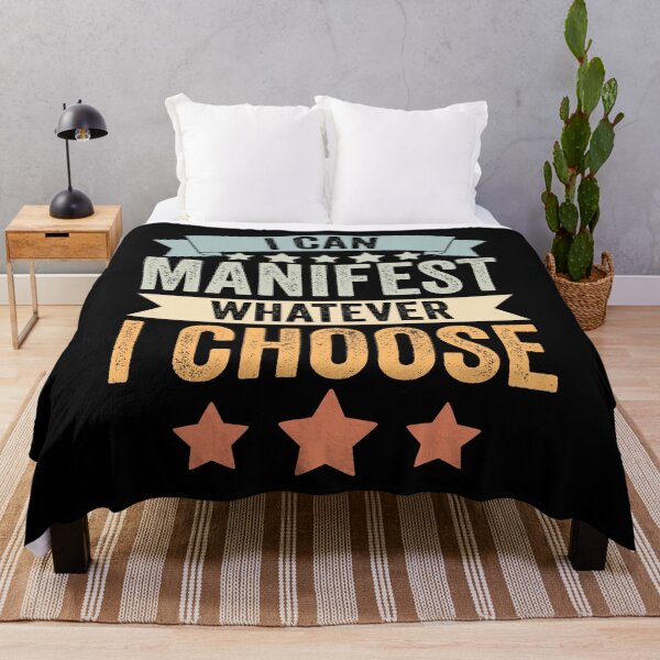 Item preview, Vintage Manifest Positivity I Can Manifest Whatever I Choose designed and sold by Nessshirts.