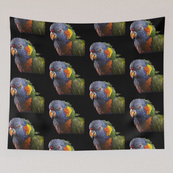 Item preview, Rainbow Lorikeet Portrait designed and sold by PharaohofSedona.
