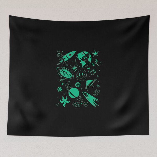 Item preview, space, planets, rockets and stars designed and sold by lolode.