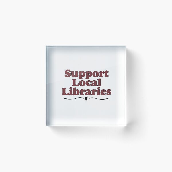 Item preview, Support Local Libraries Red designed and sold by TeakettleBooks.