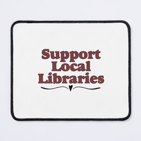Item preview, Support Local Libraries Red designed and sold by TeakettleBooks.