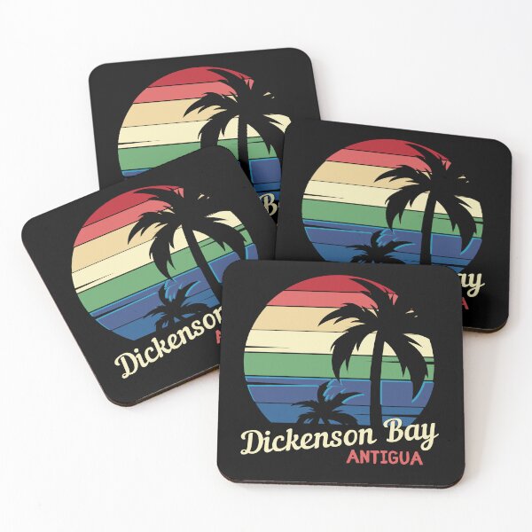 Item preview, Dickenson Bay, Antigua, Blissful Beach, Tropical Vintage Sunset, Beach Lifestyle designed and sold by Sun Sand & Sea Art.