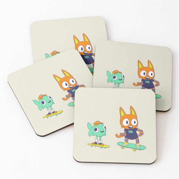 Item preview, Cat and Fish Skateboarding designed and sold by LissetteRodz.