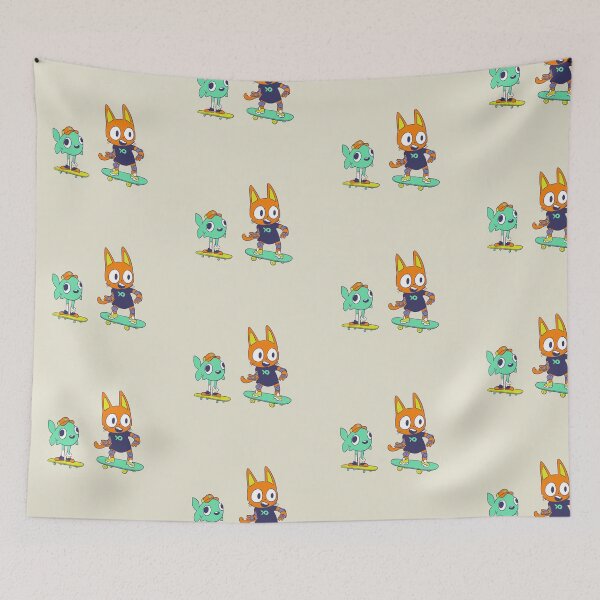 Item preview, Cat and Fish Skateboarding designed and sold by LissetteRodz.