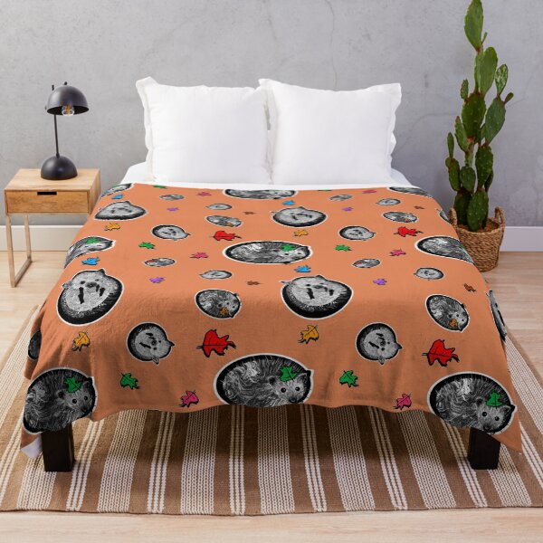 Item preview, Hedgehogs and Leaves Pattern designed and sold by Brain Dead Philosophy .