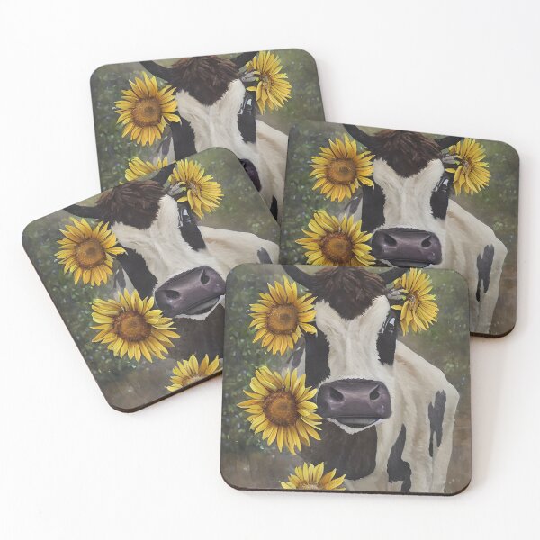 Item preview, Beautiful hyland cow farm cows floral decor barn livestock heifer watercolor  designed and sold by tiffanator606.