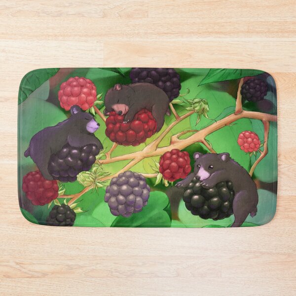 Item preview, Sleepy Blackberry Black Bears designed and sold by janikiu.