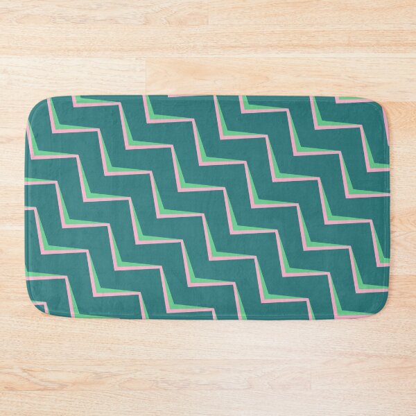 Item preview, 1940s Inspired Textile Print | Multicolored Abstract Zigzag designed and sold by clubnoirai.