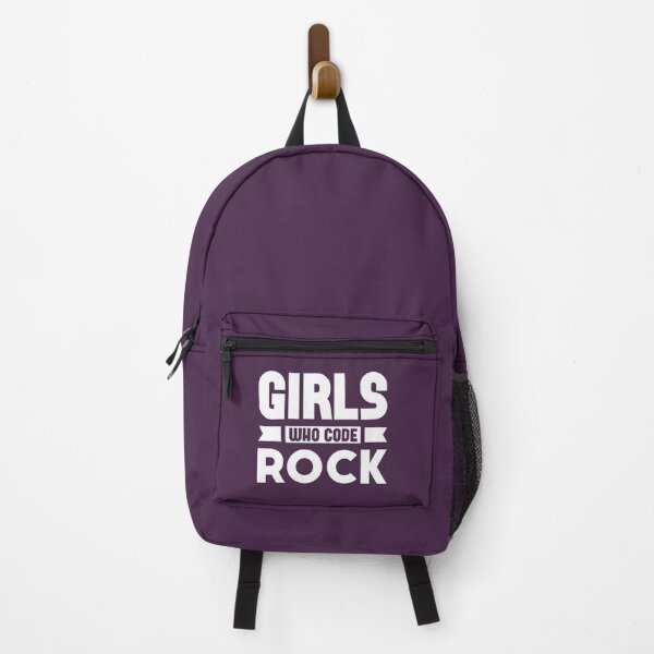 Item preview, Girls Who Code Rock, White on Purple designed and sold by sweetbelle.