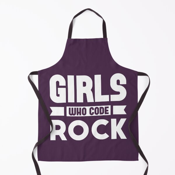 Item preview, Girls Who Code Rock, White on Purple designed and sold by sweetbelle.