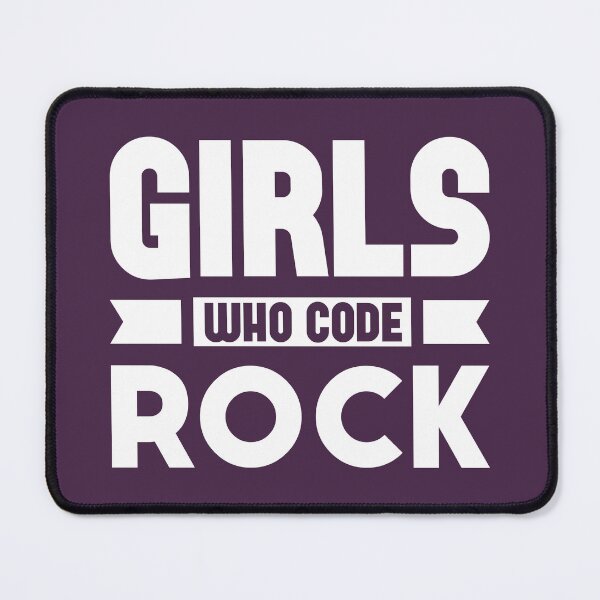 Item preview, Girls Who Code Rock, White on Purple designed and sold by sweetbelle.