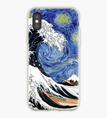 Iconic Starry Night Wave of Kanagawa iPhone Case