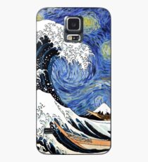 Iconic Sternennachtwelle von Kanagawa Hülle & Klebefolie für Samsung Galaxy