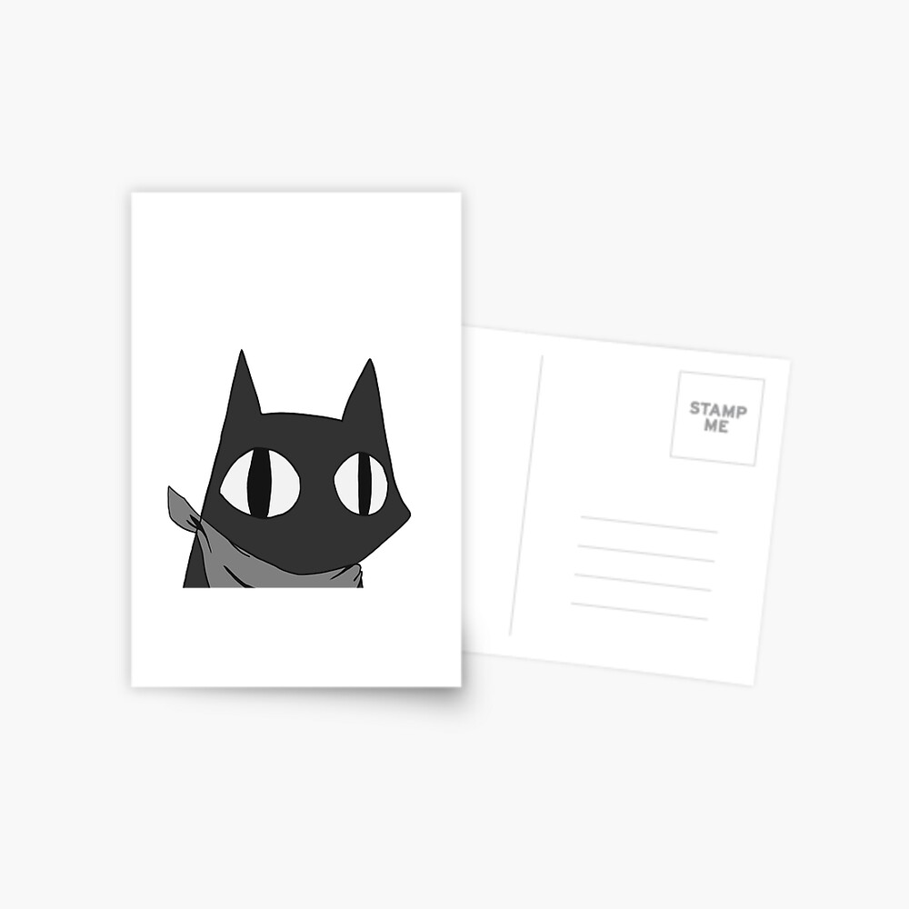 Sakamoto Cat from Nichijou Postcard for Sale by pamakima