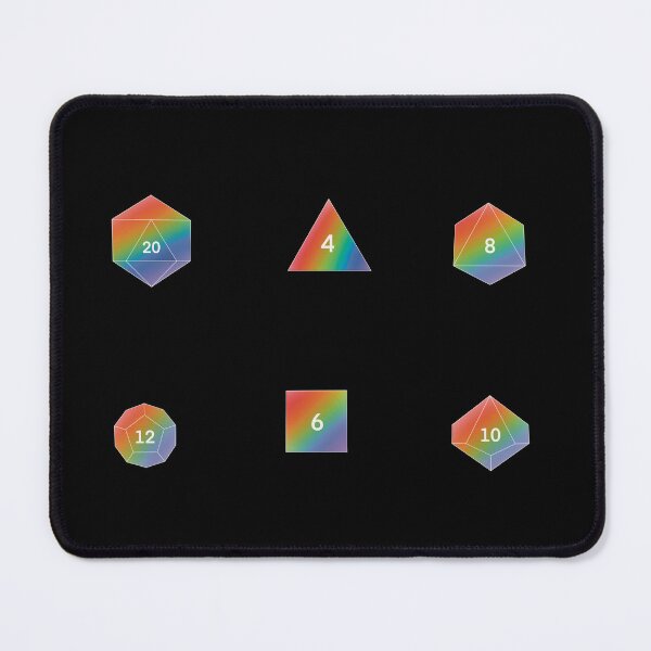 Item preview, Rainbow Dice Set designed and sold by SnugBugsGaming.