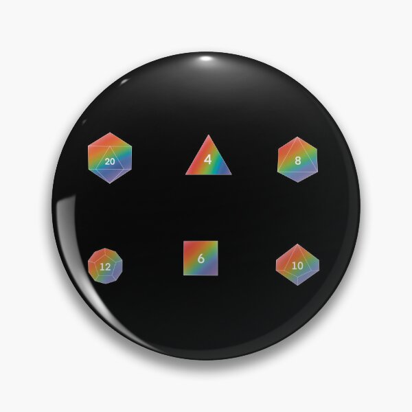 Item preview, Rainbow Dice Set designed and sold by SnugBugsGaming.
