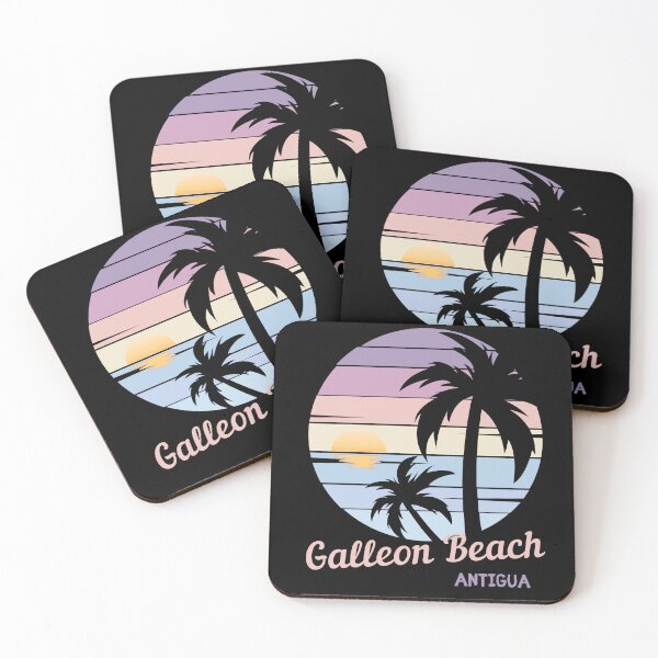 Item preview, Galleon Beach, Antigua, Blissful Beach, Tropical Vintage Sunset, Beach Lifestyle designed and sold by Sun Sand & Sea Art.
