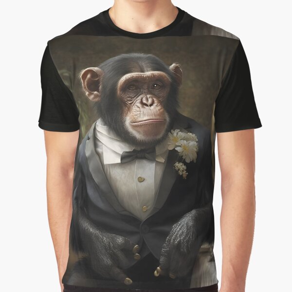 Item preview, Chimpanzee in a Wedding Tuxedo designed and sold by Chrisjeffries24.
