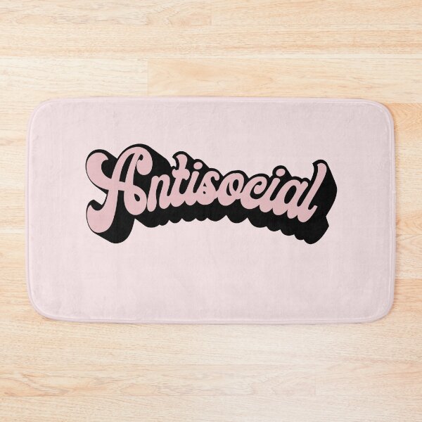 Item preview, Antisocial arched pink groovy lettering design designed and sold by julexy.