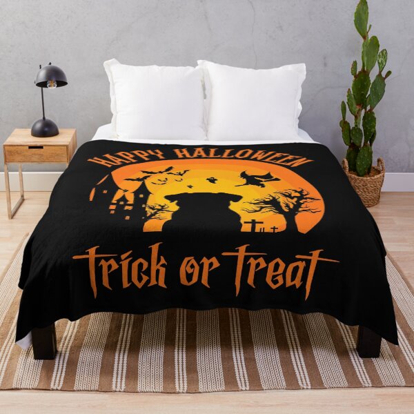 Item preview, Happy Halloween trick or treat artistic dog art. designed and sold by SamRVstore.