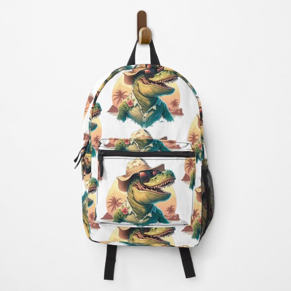 Item preview, T-Rex in his Tropical Gear - Dinosaurs Need Vacations Too! designed and sold by BeachBumPics.