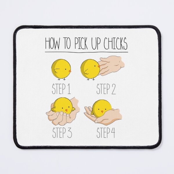 Item preview, How To Pick Up Chicks - chicken lover gifts designed and sold by Elise-Chapman.