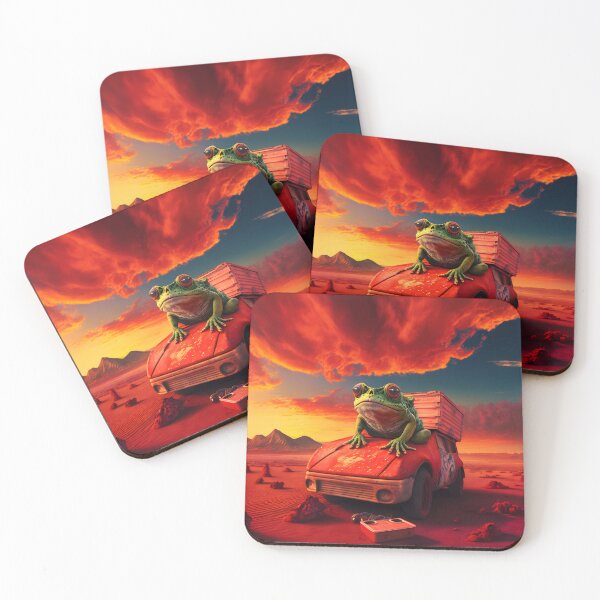 Item preview, Frog on a Red Car designed and sold by Chrisjeffries24.