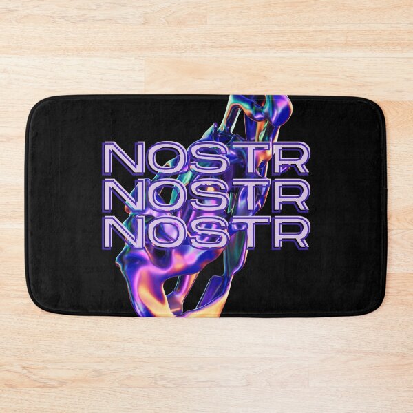 Item preview, NOSTR NOSTR NOSTR Multicolored fluid graphic and Typography designed and sold by Brasilia.