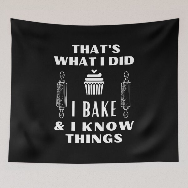 Item preview, I Bake and I Know Things Funny Baker Quote Birthday Gift designed and sold by MouDantArts.