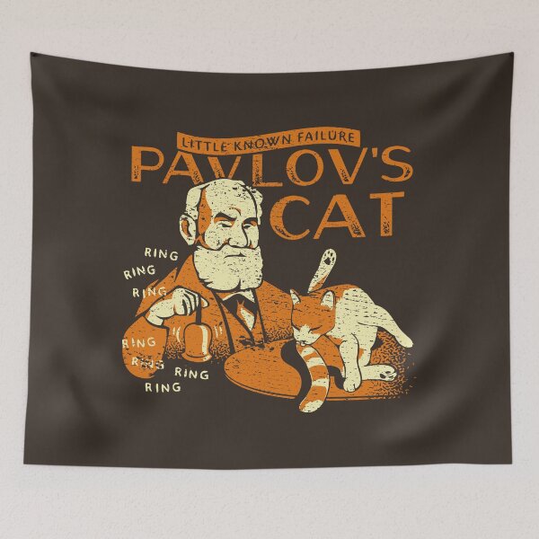 Item preview, Pavlov's Cat - Destressed Design designed and sold by risible.