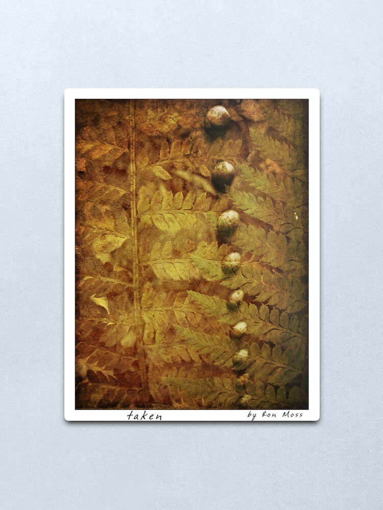 Alternate view of t a k e n Metal Print