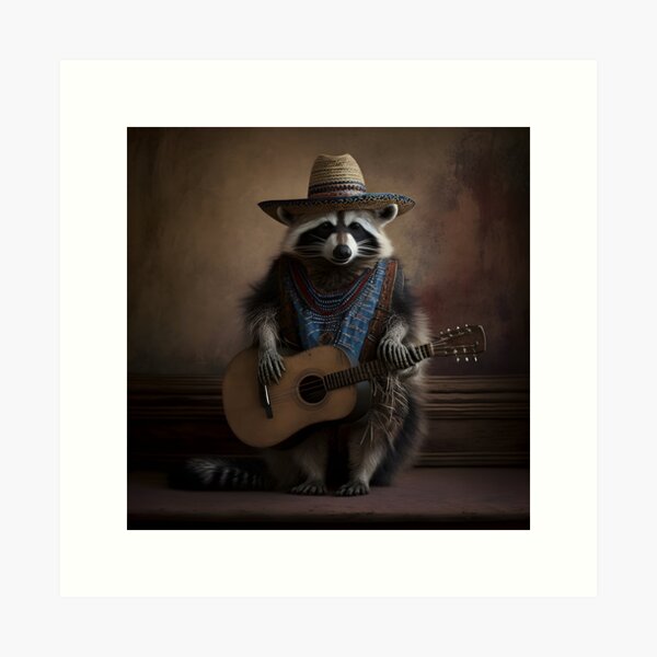 Item preview, Country music Raccoon designed and sold by Chrisjeffries24.