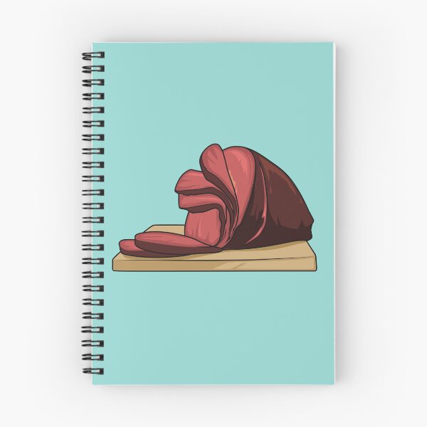 Item preview, Ham cartoon illustration designed and sold by Misscartoon.
