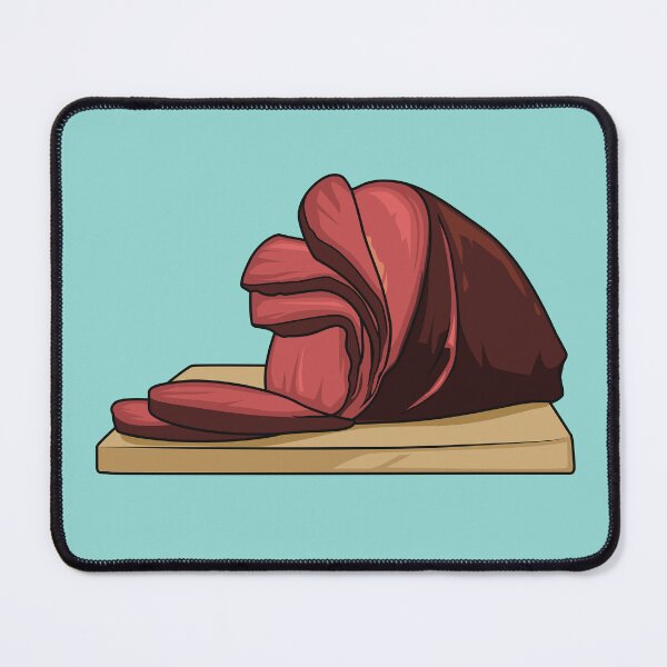 Item preview, Ham cartoon illustration designed and sold by Misscartoon.