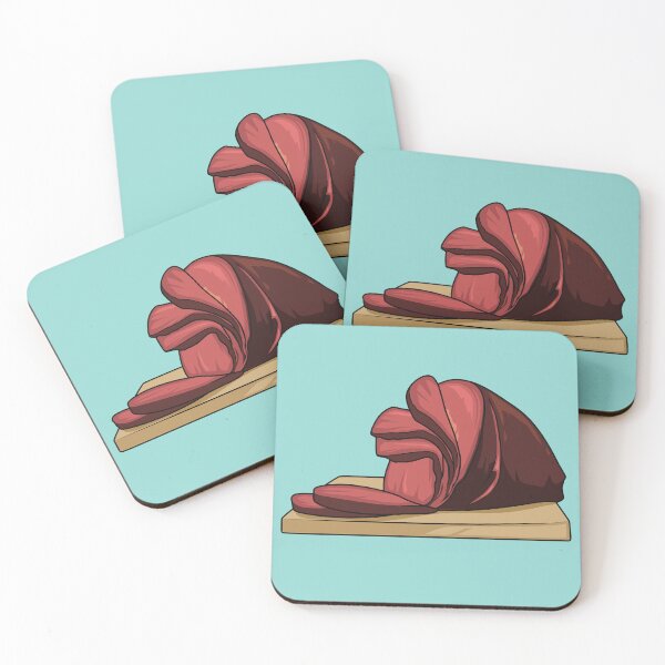 Item preview, Ham cartoon illustration designed and sold by Misscartoon.