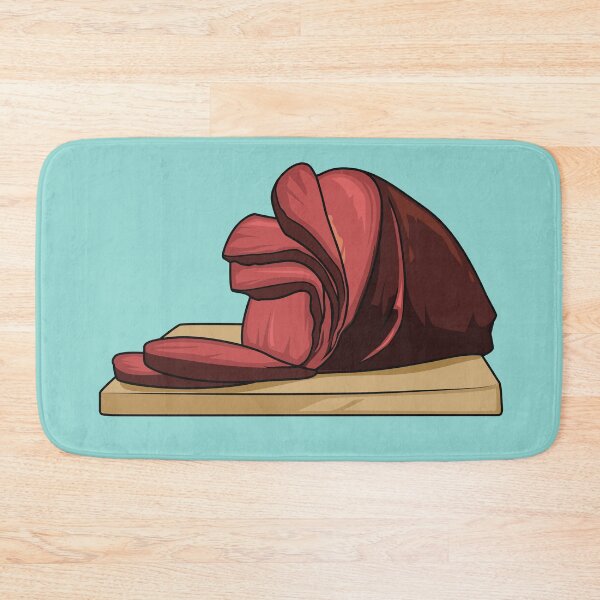 Item preview, Ham cartoon illustration designed and sold by Misscartoon.