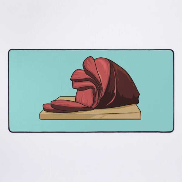 Item preview, Ham cartoon illustration designed and sold by Misscartoon.
