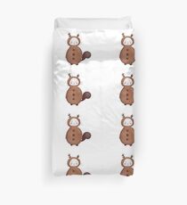 Chat déguisé en cerf Duvet Cover