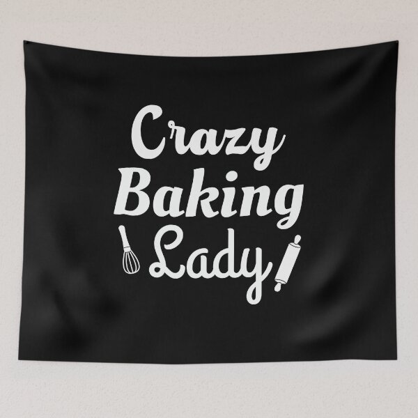 Item preview, Crazy Baking Lady Women Funny Baker Mom Gift designed and sold by MouDantArts.