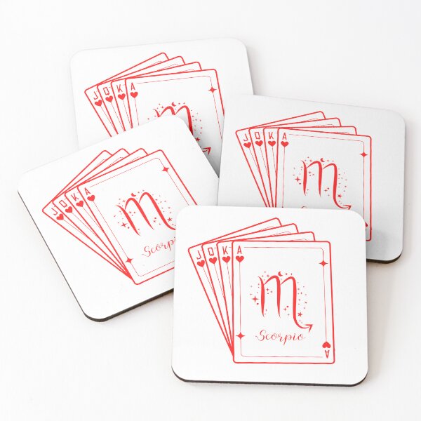 Item preview, Scorpio zodiac sign poker cards design sticker designed and sold by Melszx.