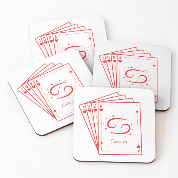 Item preview, Cancer zodiac sign poker cards design sticker designed and sold by Melszx.