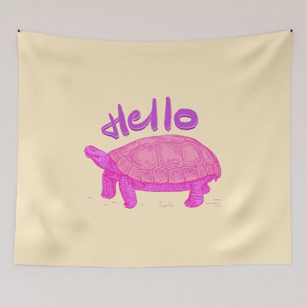 Item preview, Hello pink turtoise designed and sold by pinkyfish1010.