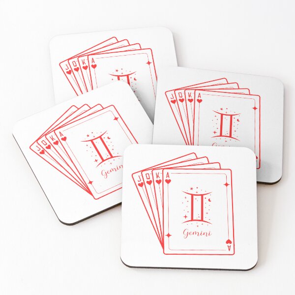 Item preview, Gemini zodiac sign poker cards design sticker designed and sold by Melszx.
