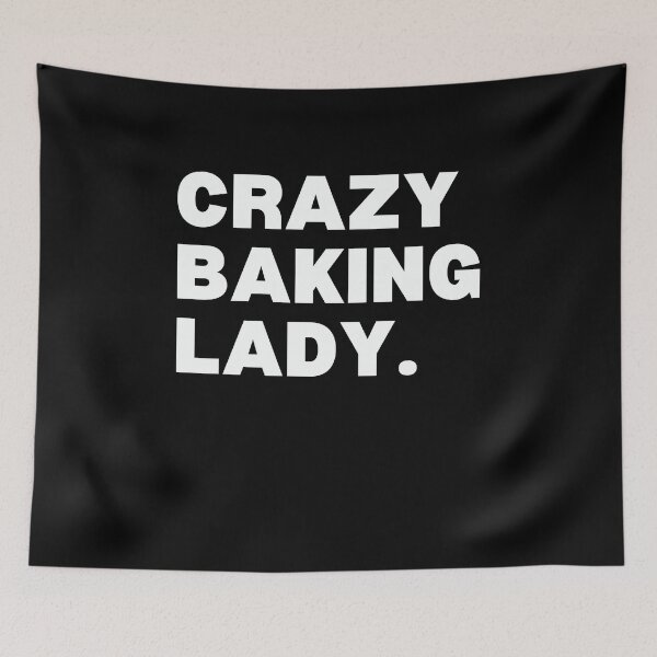 Item preview, Crazy Baking Lady Women Funny Baker Mom Gift designed and sold by MouDantArts.