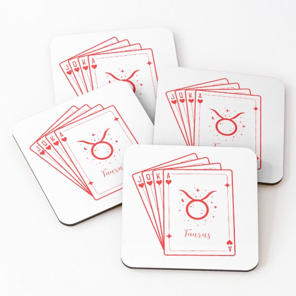 Item preview, Taurus zodiac sign poker cards design sticker designed and sold by Melszx.
