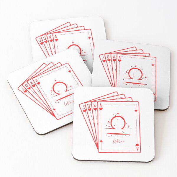 Item preview, Libra zodiac sign poker cards design sticker designed and sold by Melszx.