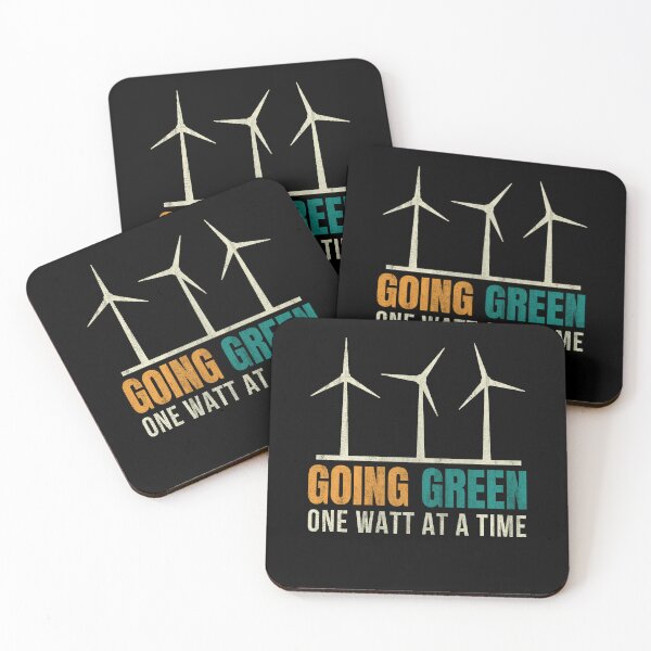 Item preview, Going Green One Watt At A Time Renewable Energy Earth Day T-Shirt designed and sold by KGN  CREATIVITY.