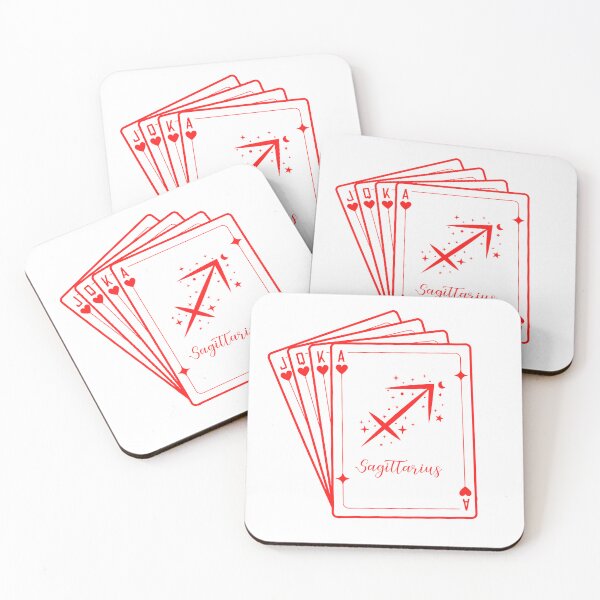 Item preview, Sagittarius zodiac sign poker cards design sticker designed and sold by Melszx.
